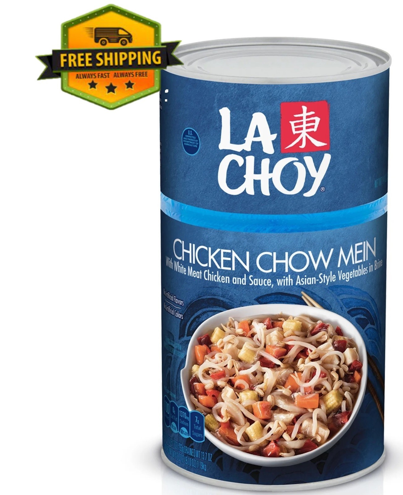 La Choy Chicken Chow Mein – White Meat Chicken with Vegetables in Sauce, 42 oz