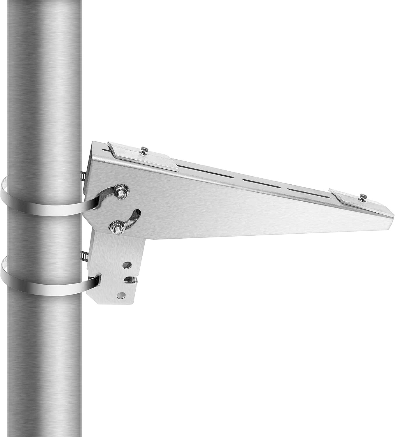 Universal Angle Adjustable Mounting Bracket Single Arm Pole, Wall