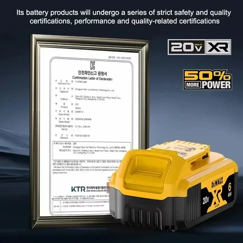DeWALT DCB205 20v 5ah Lithium Ion Power Tool Battery- New Replacement for DeWalt