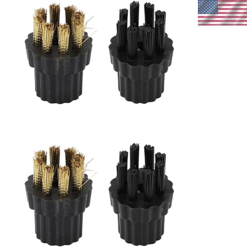 2 x Copper & Plastic Brushes for Handheld High Pressure Steam Cleaners – 1700W