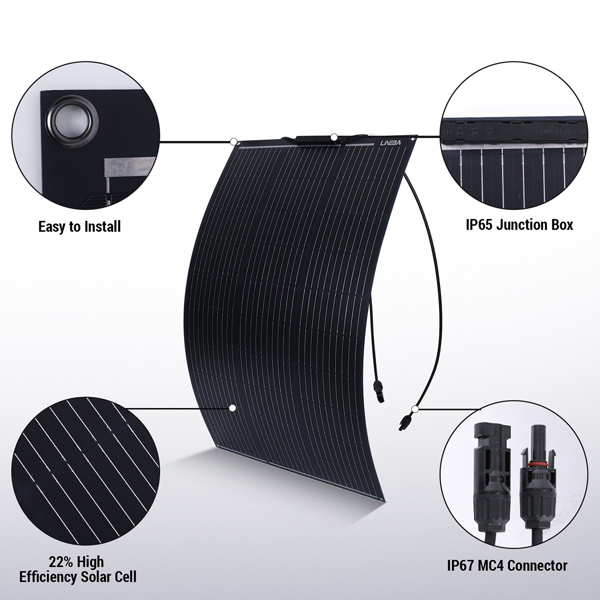 5000W Complete Solar Panel Kit with Controller & Inverter Home 110V Grid System