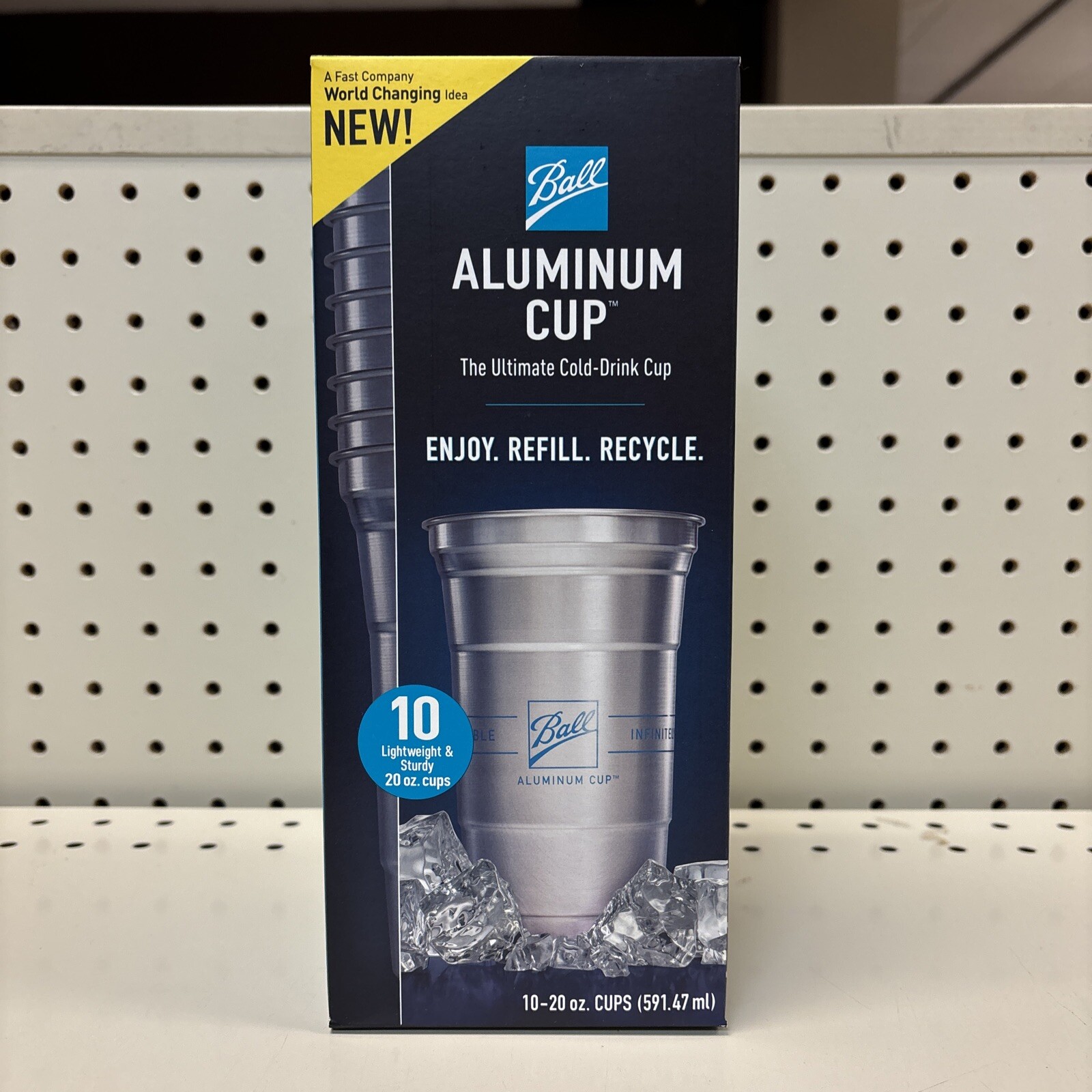 The Ultimate 100% Recyclable Cold-Drink Cup – Ball Aluminum 10 Cups – 20 oz. Cup