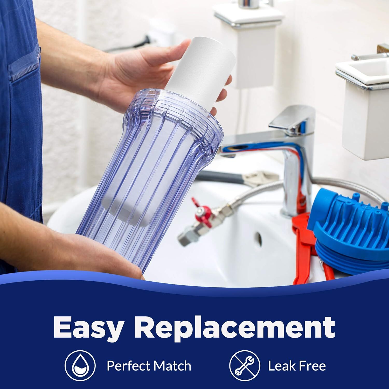 50Pack 1/5/10/20/25/50 Micron 10″x2.5″ Sediment Water Filter Whole House Replace