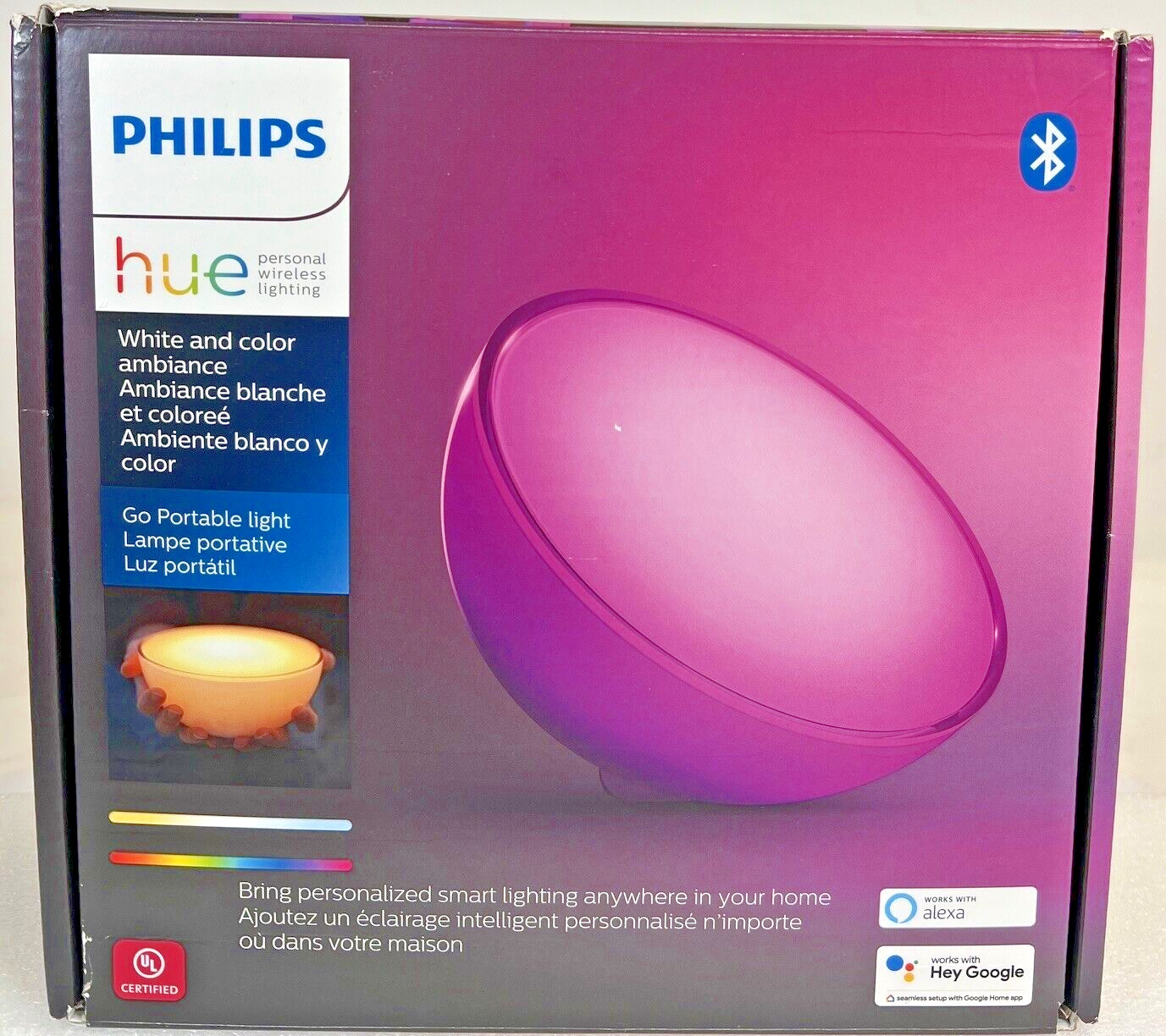 Philips Hue Go Portable LED Table Lamp 7602031U7 – White- FREE SHIPPING