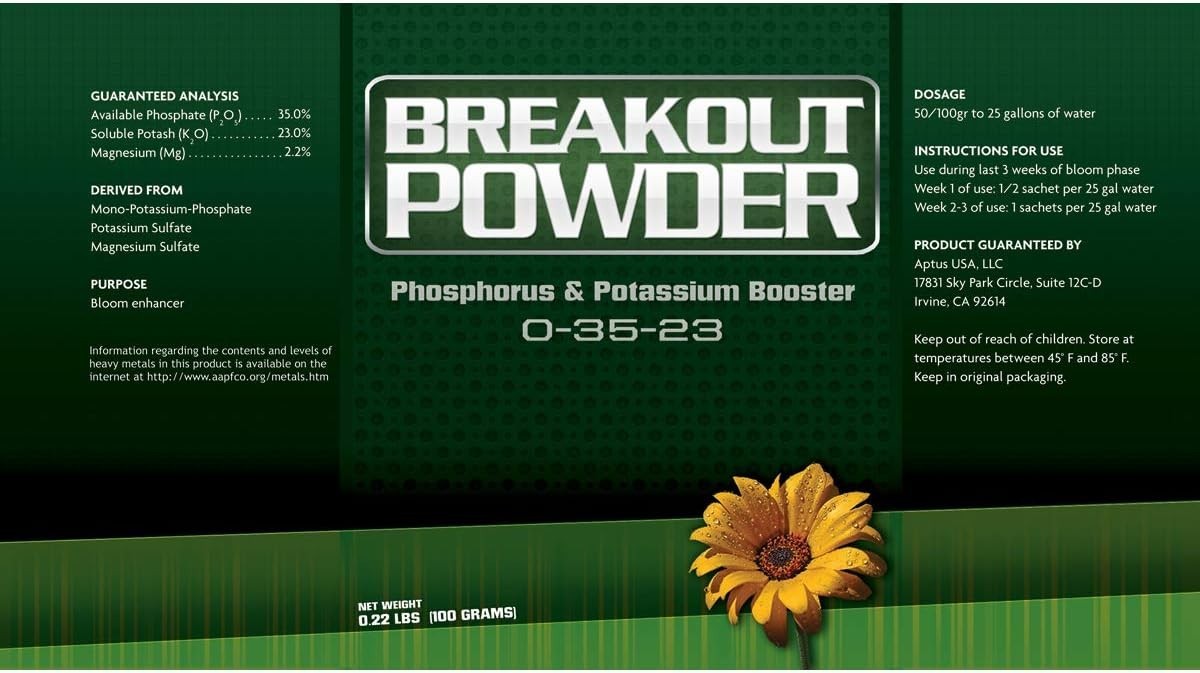 Aptus Breakout Powder PK Booster (0-35-23) Final Boost Bloom Oils – Pack of 5
