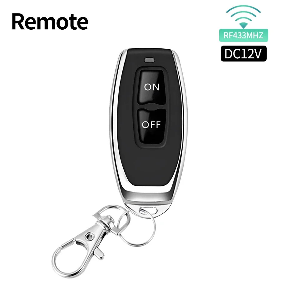 433MHz Wireless Remote Switch DC 12V 1CH RF Relay & 2CH Transmitter Door Lock
