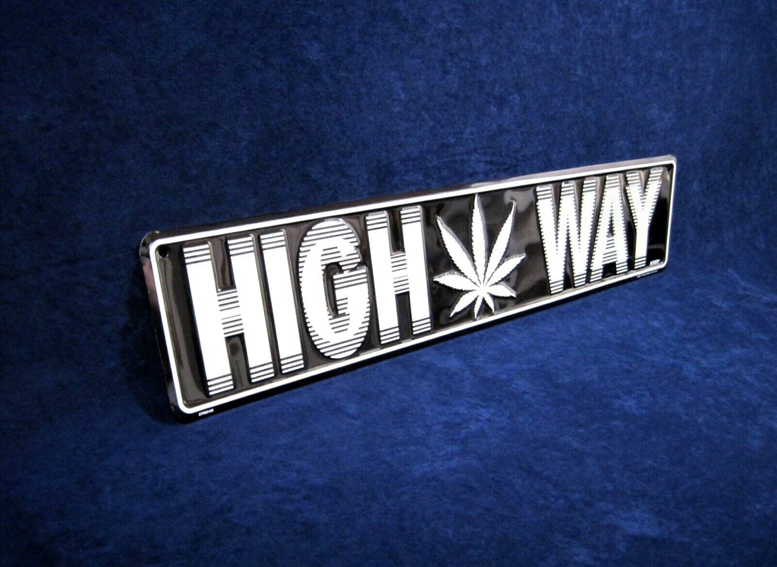 HIGH WAY -*US MADE*- 24″ Embossed Metal Street Sign – Man Cave Garage Bar Décor
