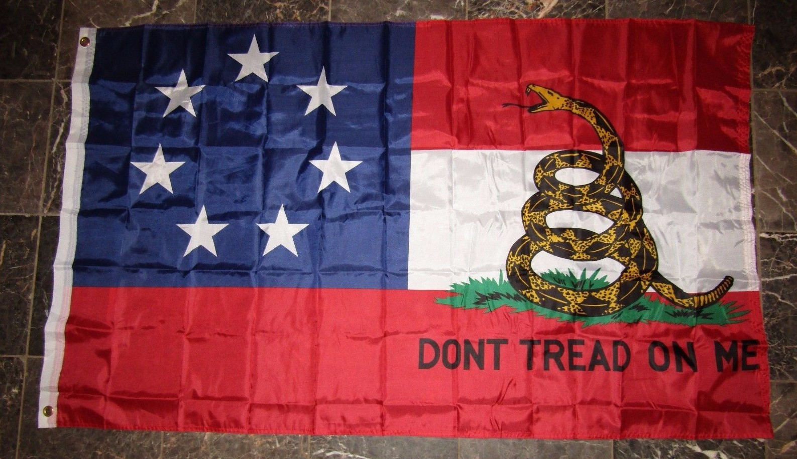 3×5 Stars and Bars 7 First National Gadsden Don’t Tread On Me Flag 3’x5′ Grommet