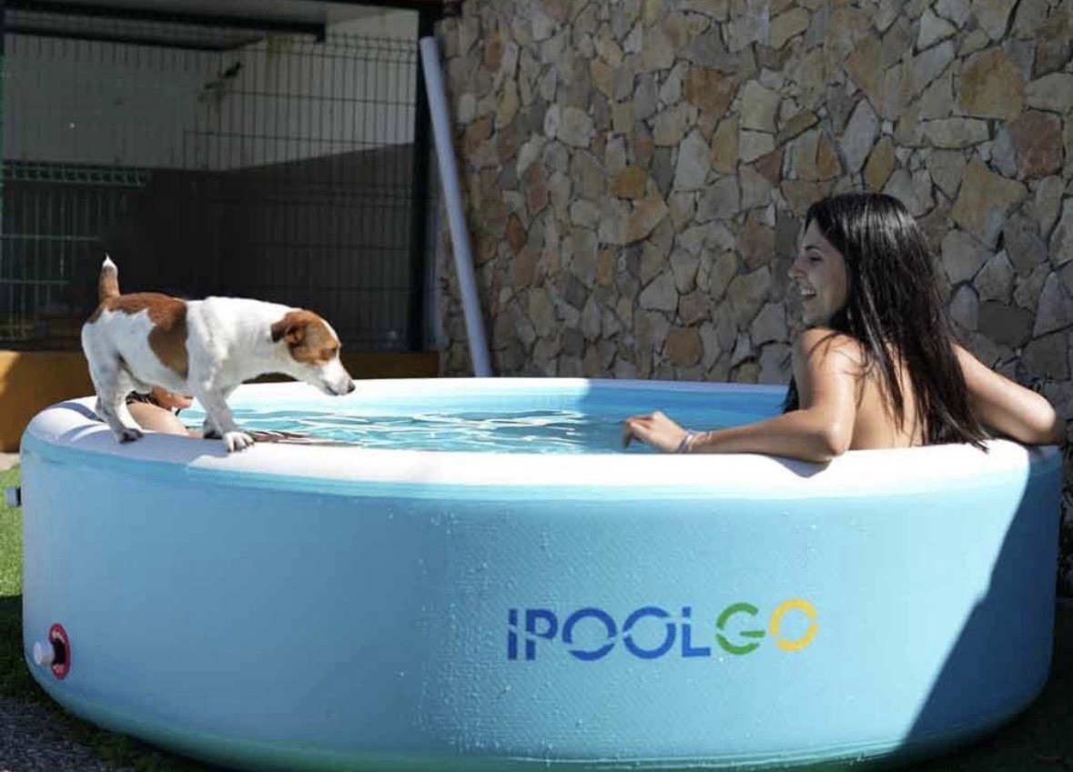 IPOOLGO 6ft X 20in Inflatable Swimming Pool Durable Heavy Duty PVC Construction