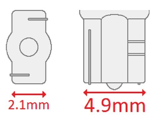 CEC 1.12W 14V 0.08A Mini T1.75 Indicator Bulb