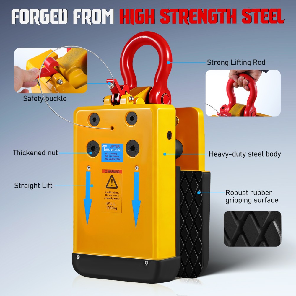Stone Lifting C lamp 1000kg Stone Mitre Clamp Granite Slab Lifting Clamp 10-50mm
