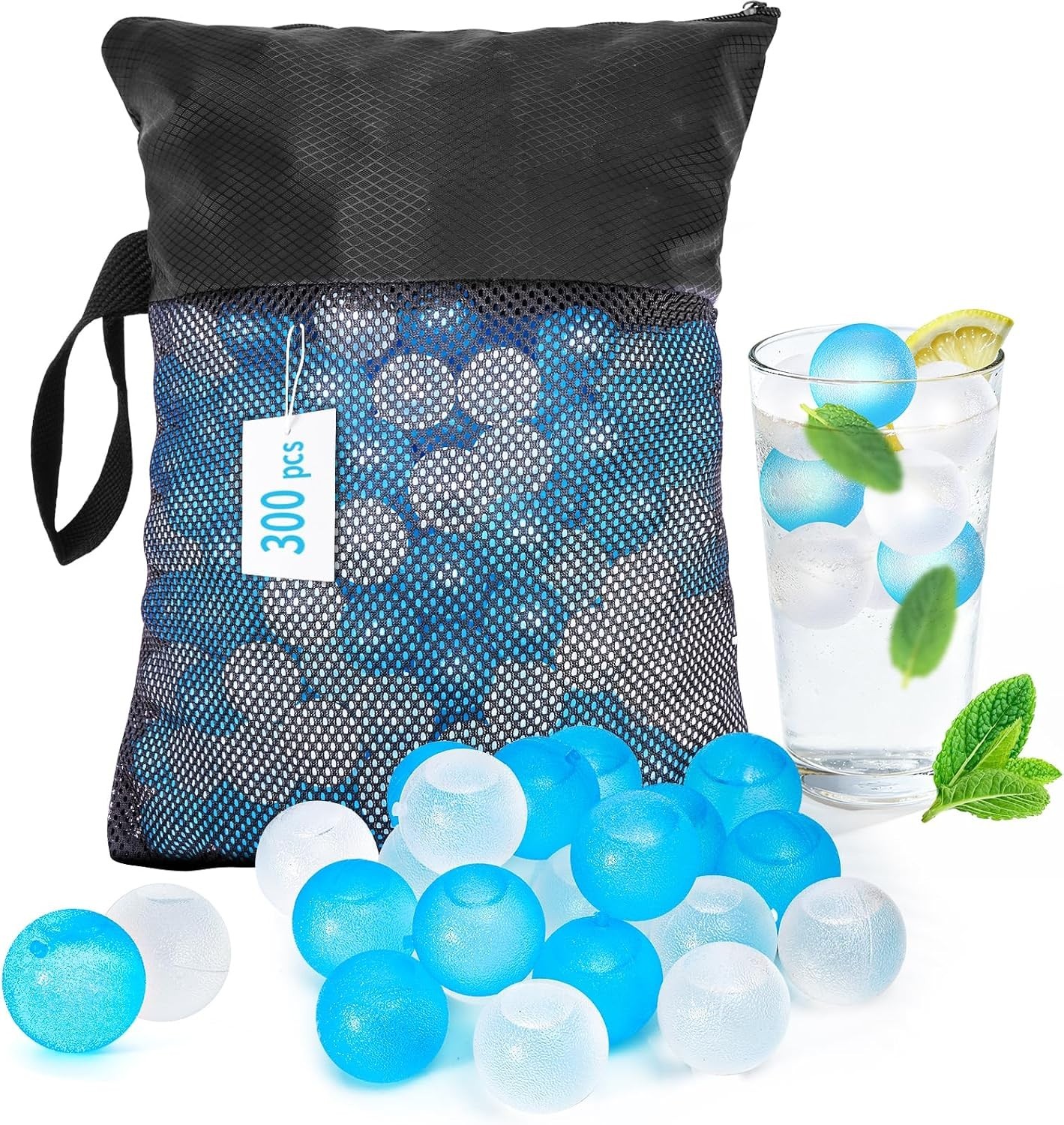 Reusable Ice Cubes Coolers Zero Refreezable Ice Cubes Set W/ Storage Bag