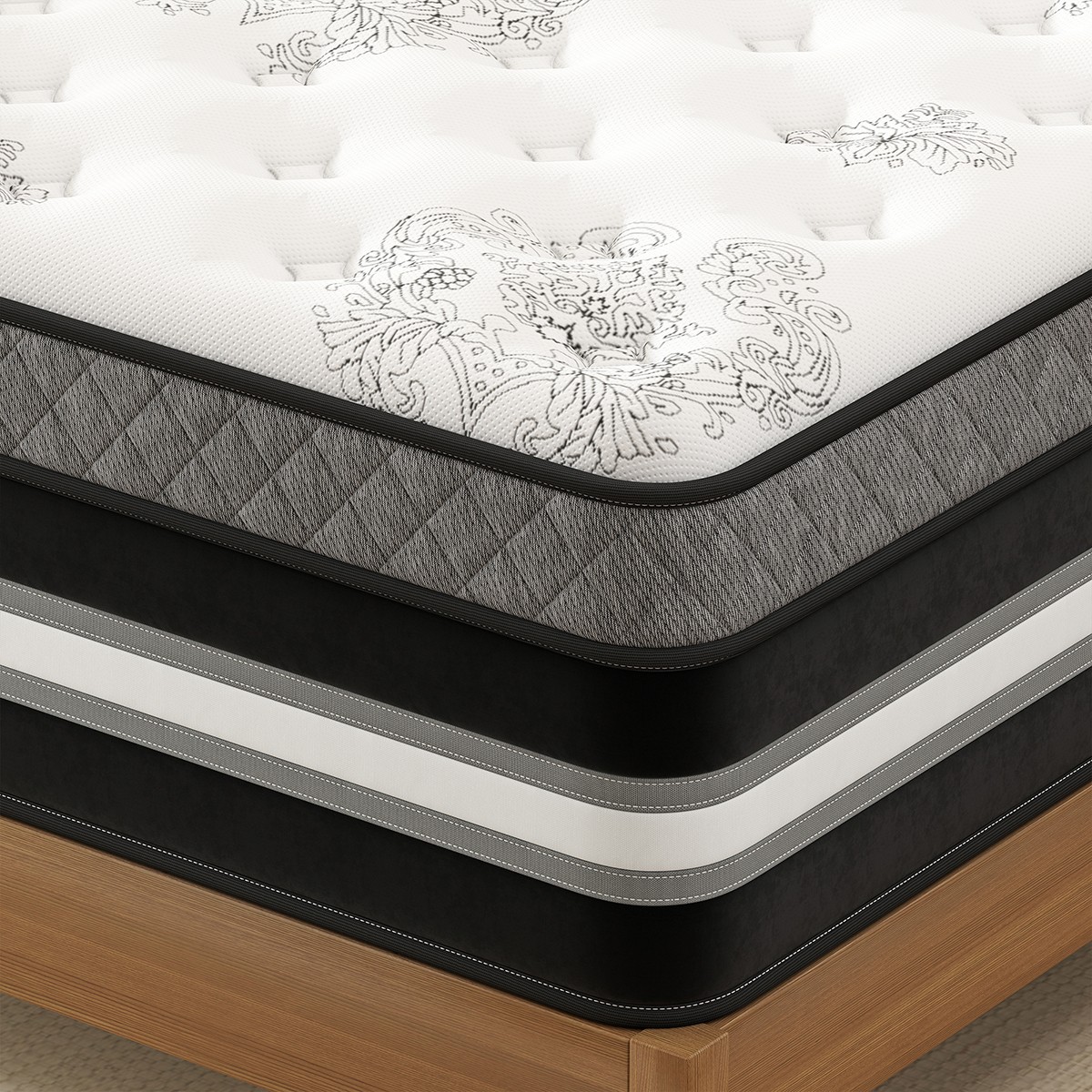 12″14″ Mattress Twin Full Queen King Size Gel Memory Foam Pocket Spring in a Box
