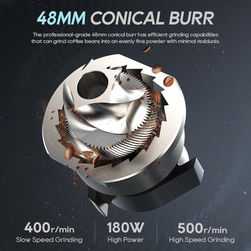 Hibrew G5 48mm Conical Burr Grinder Compact Portable for Espresso Coffee US
