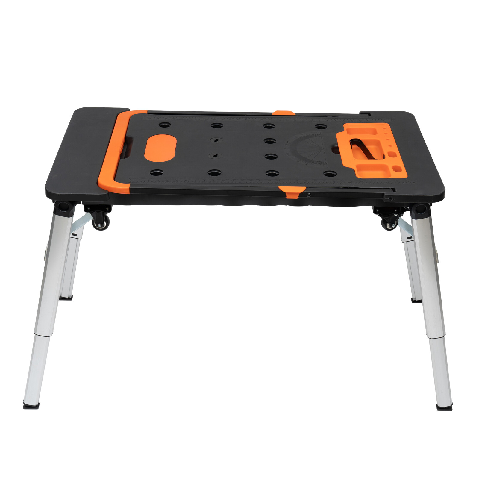 7-in-1 Portable Workbench Folding Sawhorse Work Table 550LBS Capacity 1090x550mm
