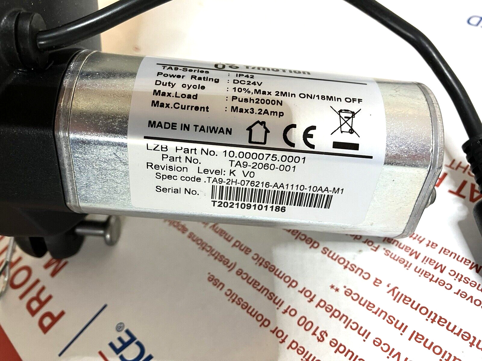 FREE SHIPPING! Lazy La z Boy 10.000075.0001 motor actuator TiMotion TA9 2060 001