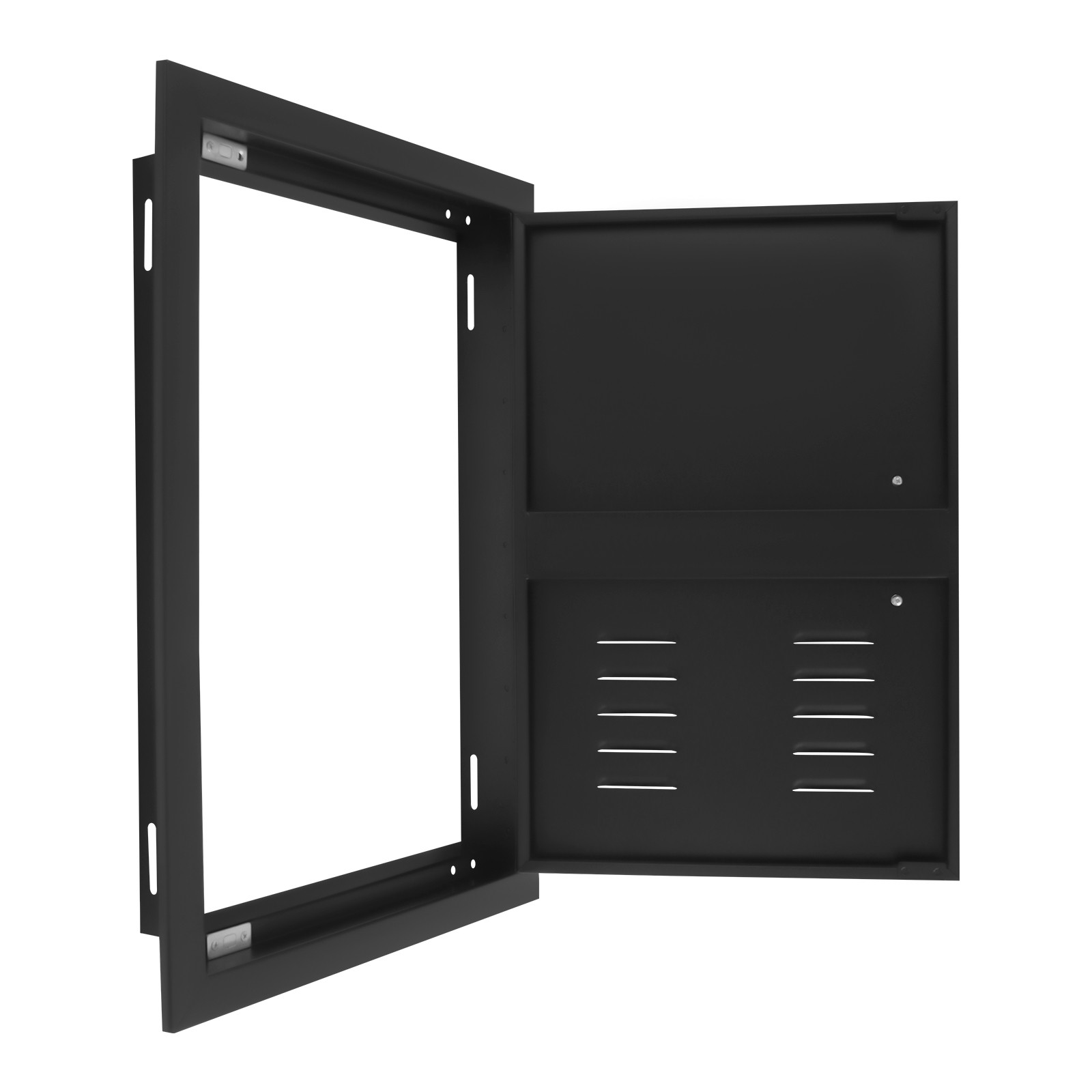 BBQ Access Door Black, Kitchen Doors, Flush Mount Single Vertical Door for BBQ