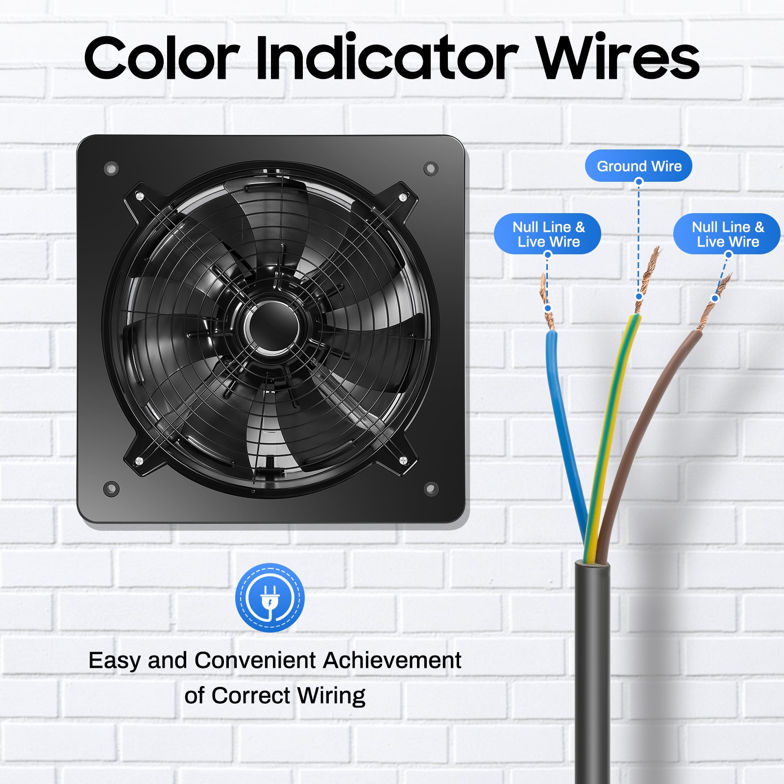 16 Inch Industrial Ventilation Extractor Axial Exhaust Air Blower Fan Commercial