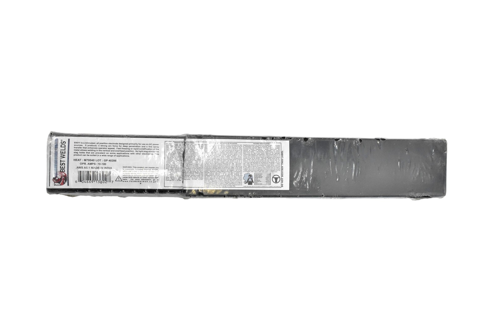 BEST WELDS E6011 Electrode 1/8″ 3.2mm 5 Lbs Gray MPN 900-6011-18X Rods