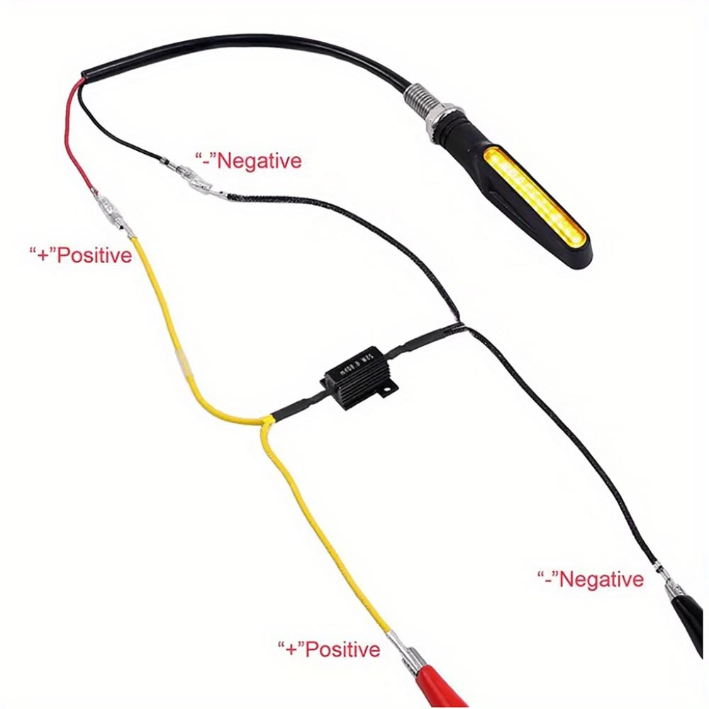 Turn-Signal Shockproof Compact User-Friendly 4PCS 12V Flowing Turn Signal Lights