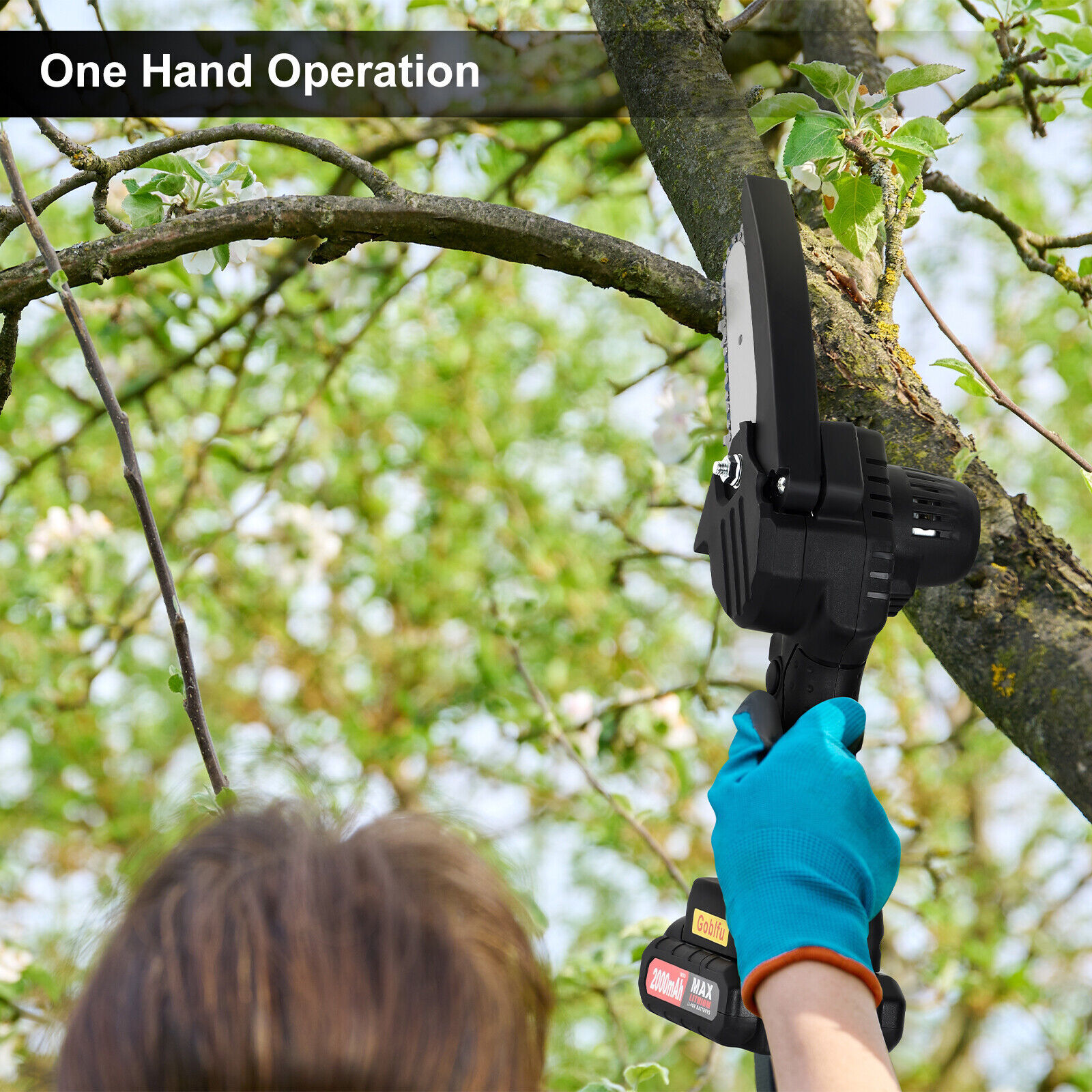 Mini Chainsaw 6 Inch Cordless Handheld Chainsaw Electric Chainsaw Tree Trimmer