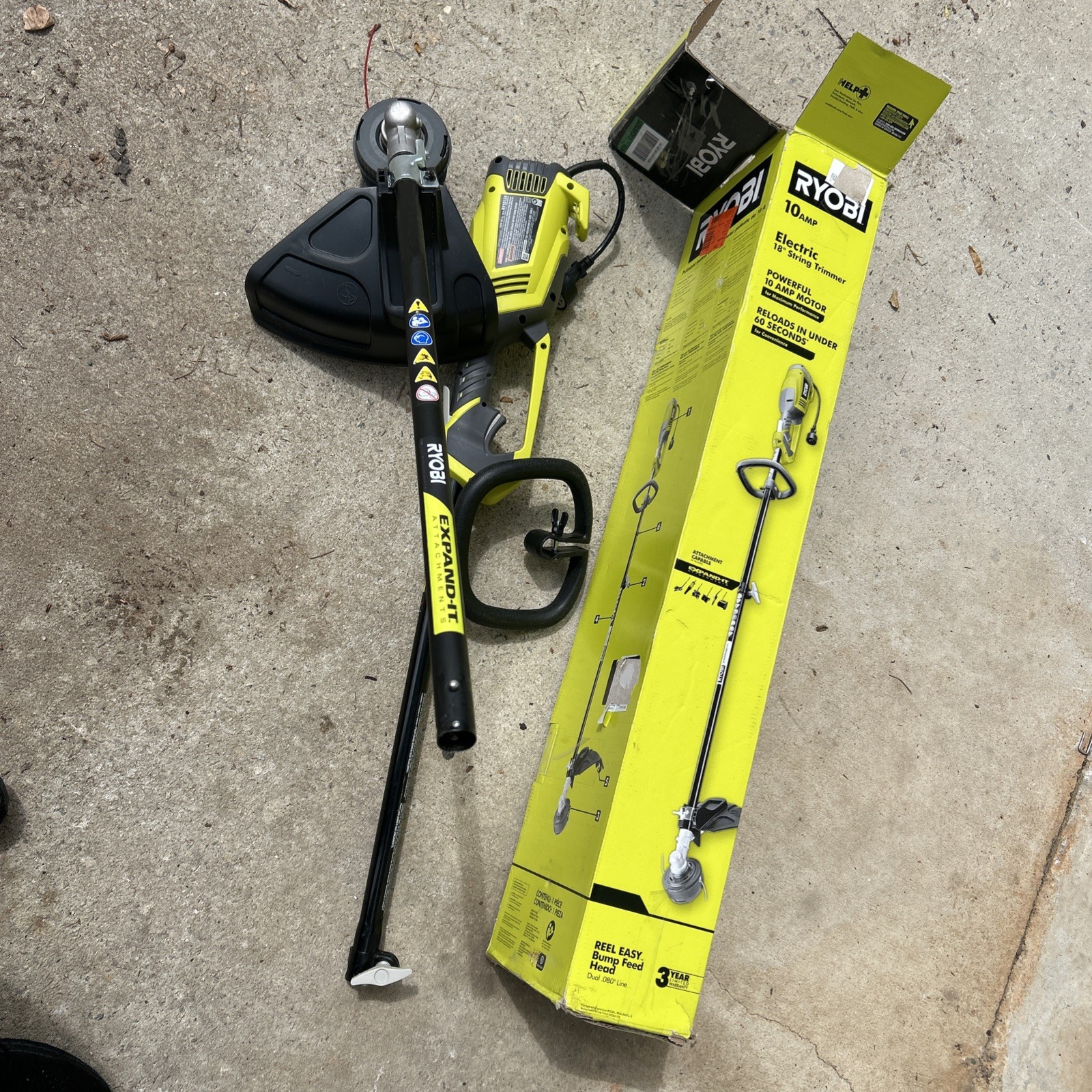 Ryobi Electric String Trimmer Weed Wacker Eater 18 in Bump Feeding Durable