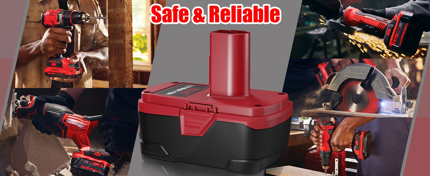1-2Pack for Craftsman 19.2V Lithium XCP 8.0Ah Battery C3 DieHard 11375 / Charger