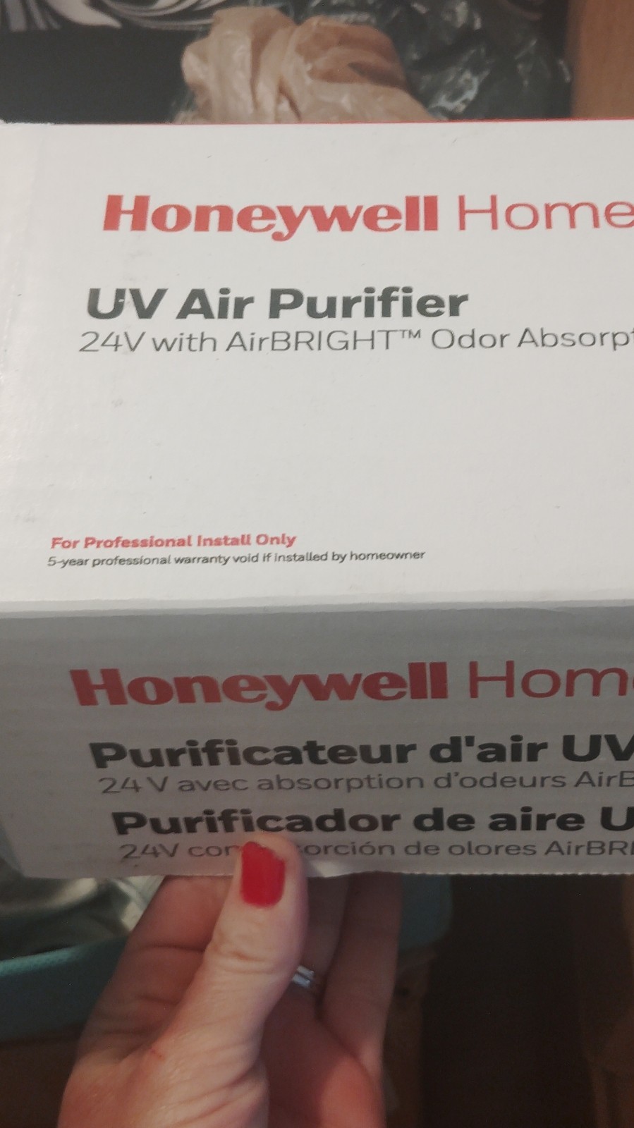 Honeywell UV2400U5000 UV Air Purifier 24V Odor Absorption for Whole Room