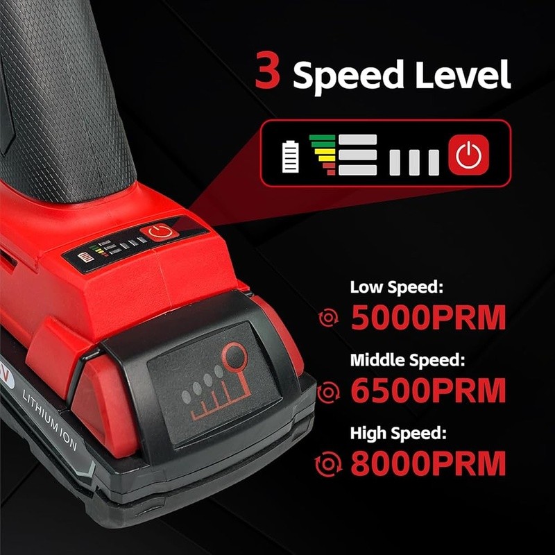 Cordless Angle Grinder 8000RPM Brushless Motor M18 Battery Compatible Safety New
