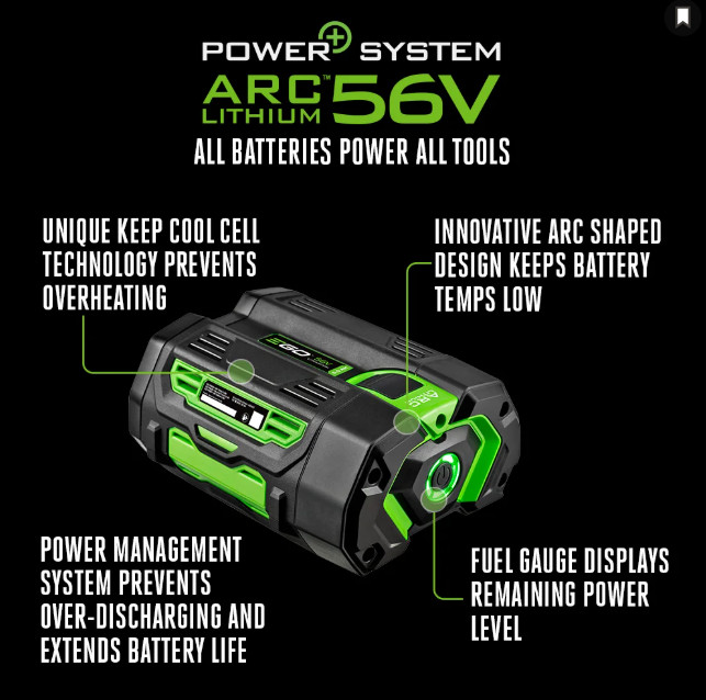 Genuine EGO POWER+ BA3360T 56V 6.0 AH Battery w/ Fuel Gauge Original OEM