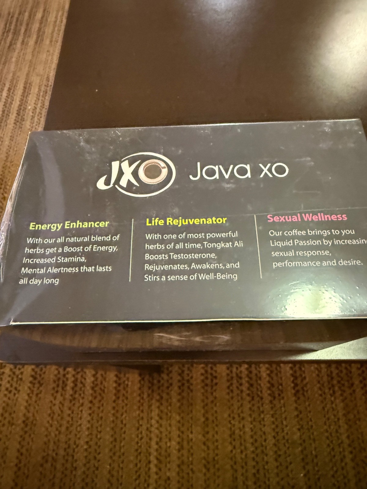 1 Box Java XO Coffee Herb For Men Energy, Masculine & Rejuvenator (10 Sachets)