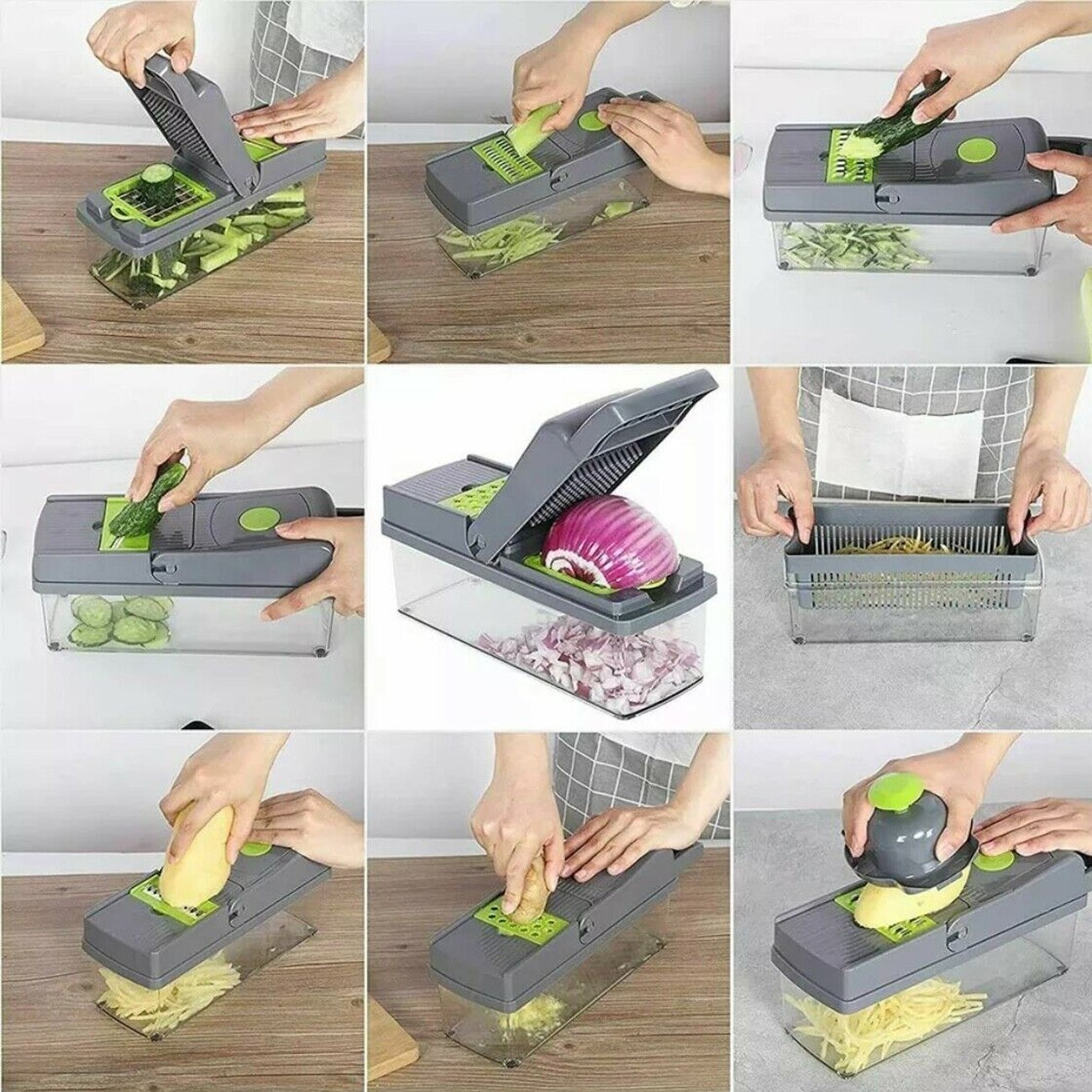 15 in 1 Food Salad Veggie Peelers Slicer Kitchen Vegetable Fruit Chopper Cutter