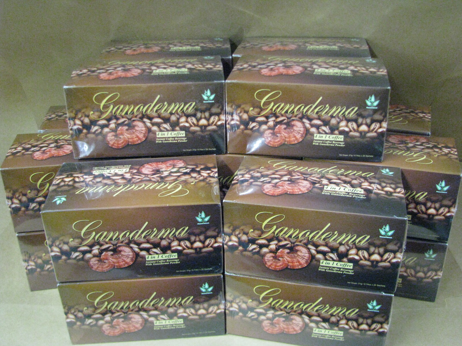 Ganoderma Coffee 4 -1 Creamer & Sugar 20 Boxes – 4 in 1, Healthy Coffee 400 pks