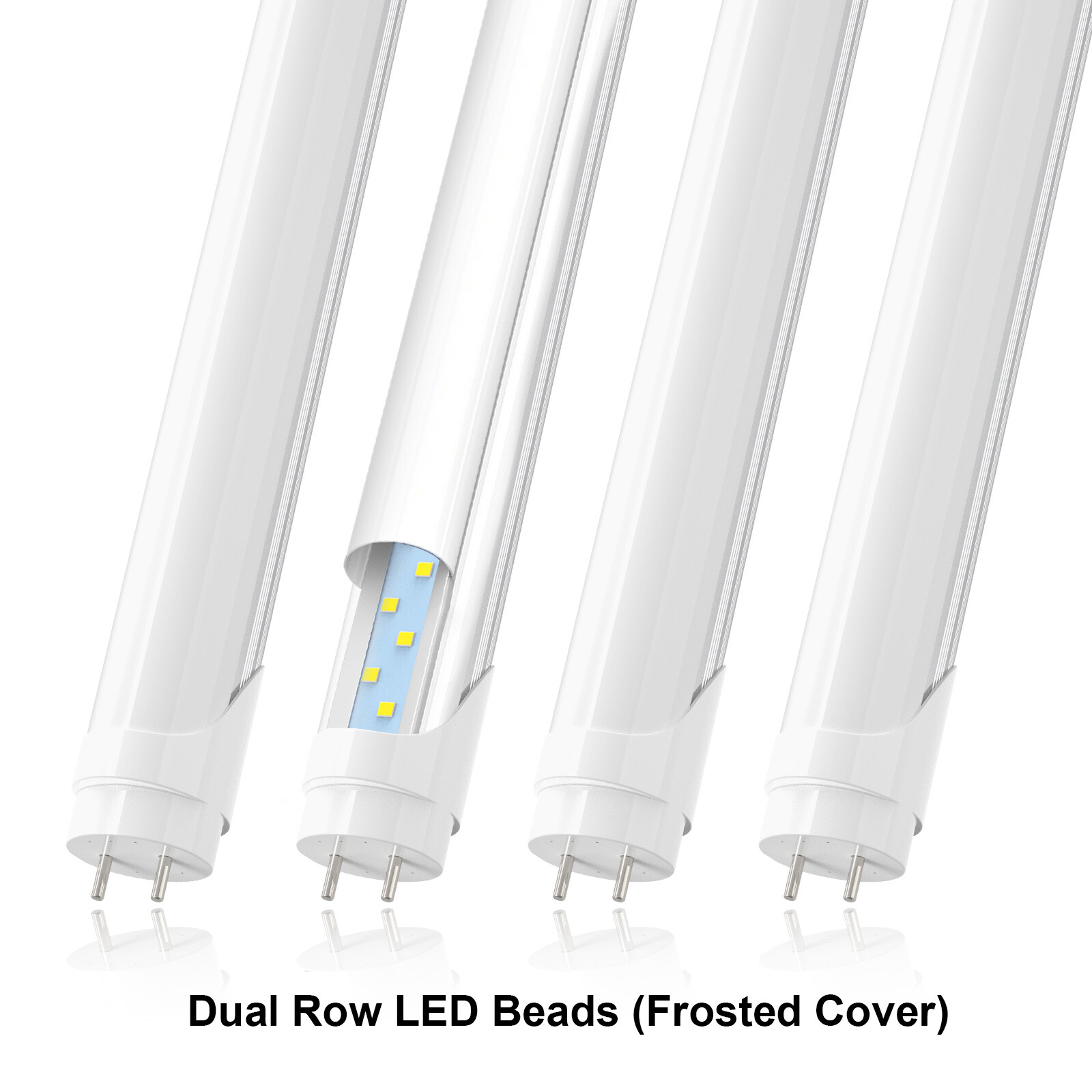 4FT T8 LED Tube Light Bulbs 22W 28W 60W G13 2-Pin 6500K LED Shop Lights Garage