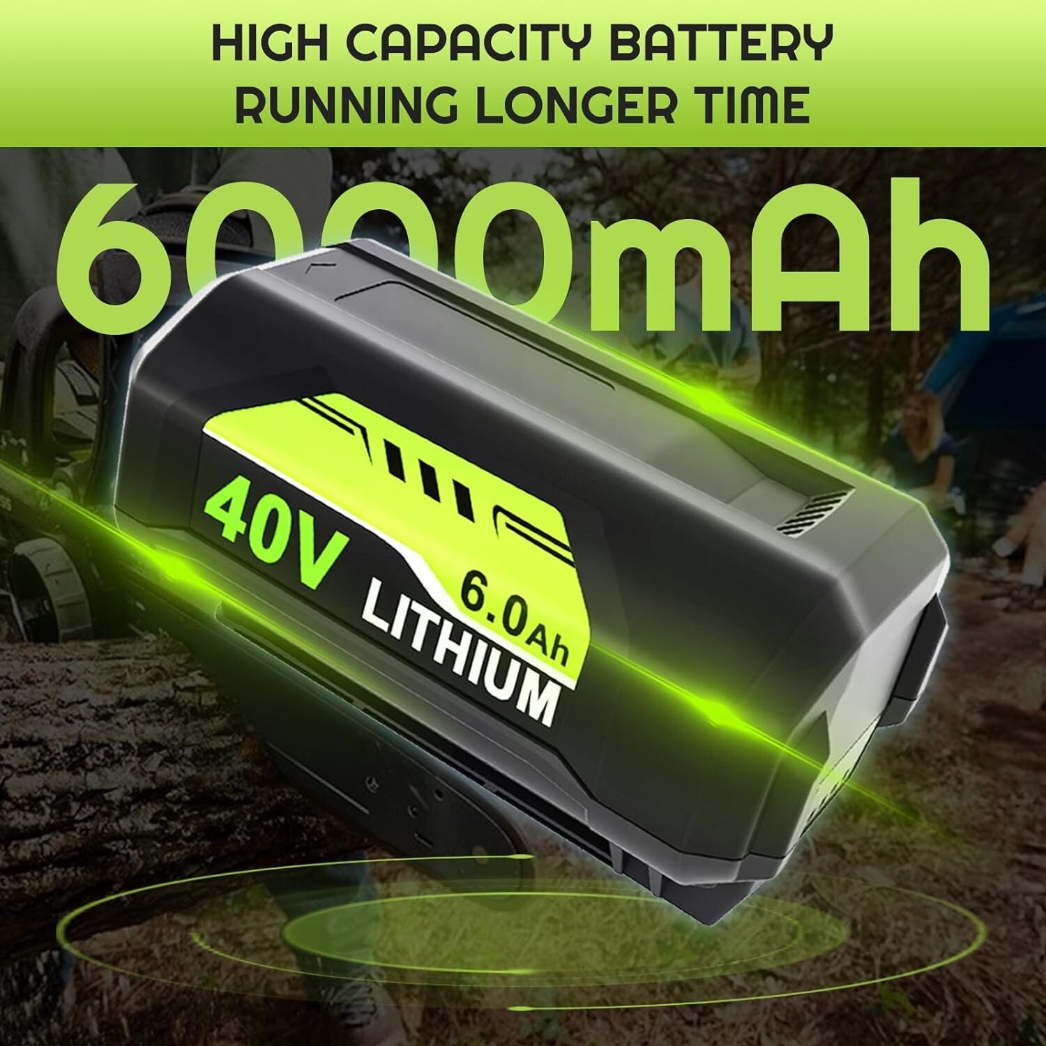 1-2PACK For Ryobi 40V 4.0 Ah Lithium-Ion Battery OP4040 OP4050 OP40602 OP40301