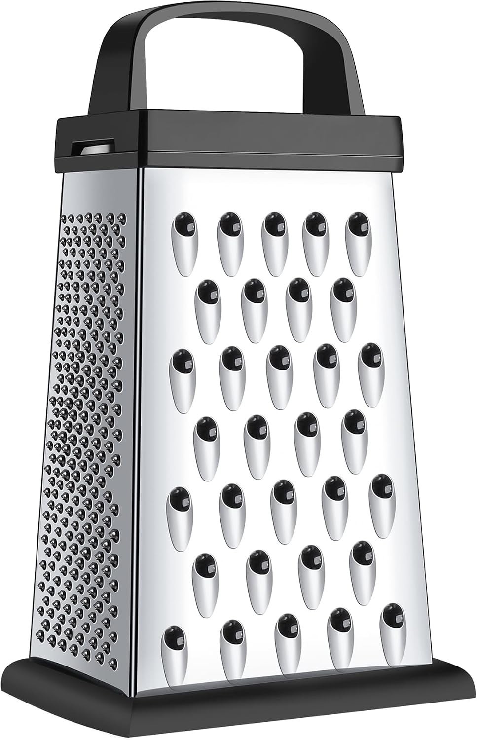 Elegant Mini Cheese Grater: 4-Sided Stainless Steel for Effortless Grating