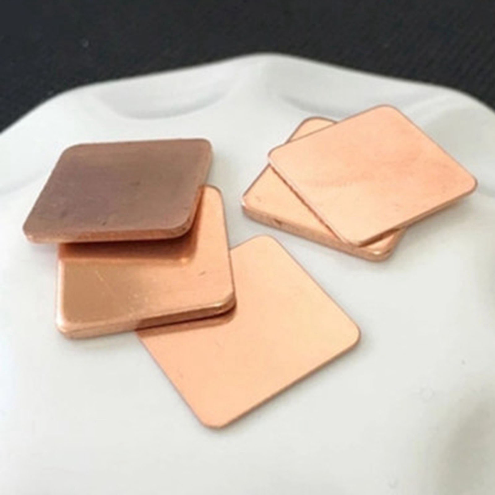 LOT10 0.1-3mm Thickness 15x15mm Copper Heatsink Laptop CPU Thermal Cooling Shim