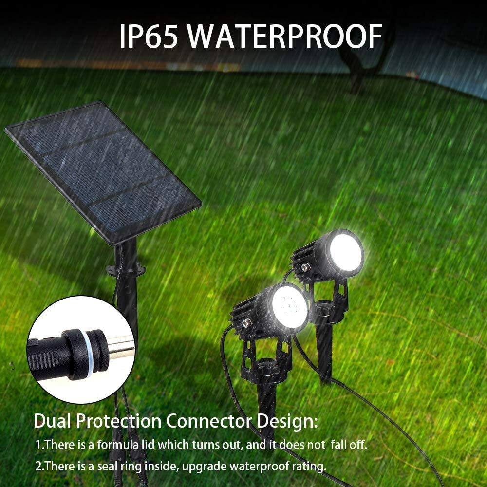 T-SUN Solar LED Spot Lights Wall Light Garden Light Outdoor Waterproof Yard Lamp