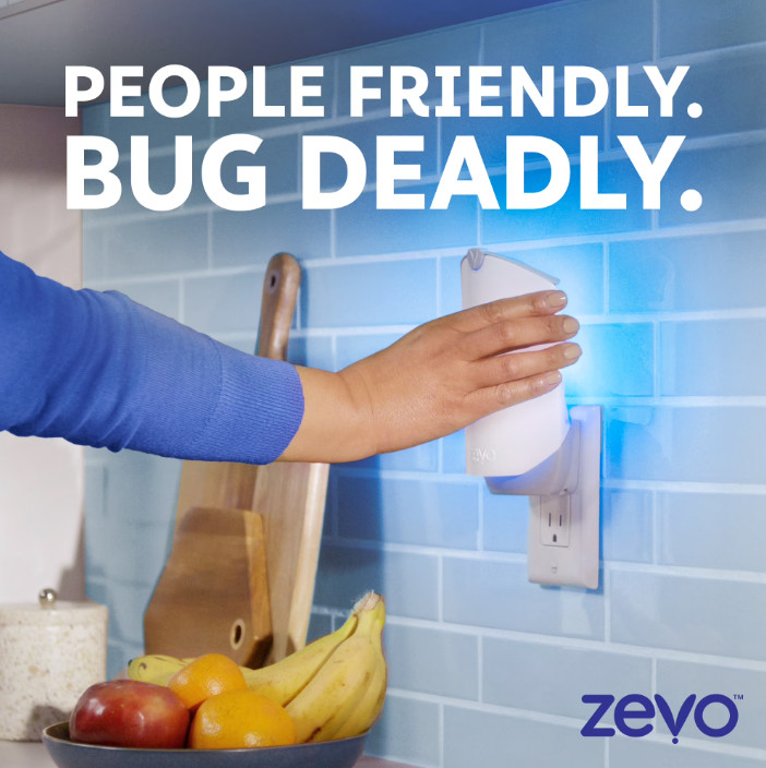 2 Pack Zevo Flying Insect Indoor Fly Trap Full Size: Easy, Mess-Free Solution –