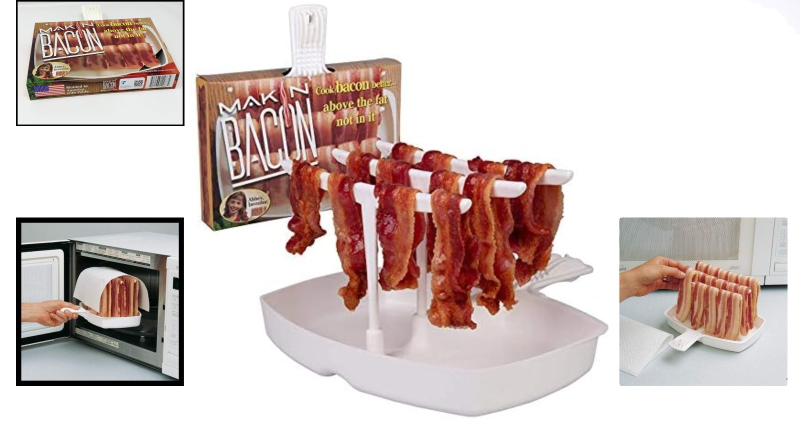 Health-Conscious Cooking with Microwave Bacon Dish: 1.0 Count, Dishwasher Safe