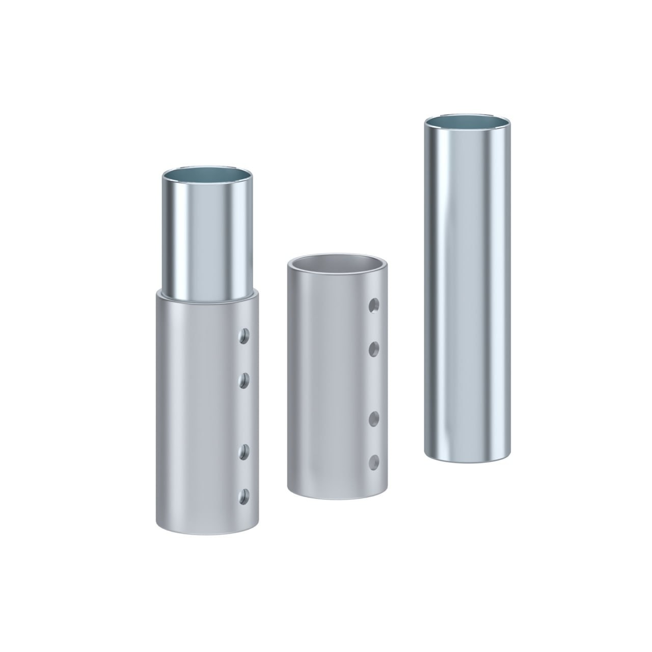 AmGood 6 in. Metal Leg Adjustable Extender | Pack of 4 | Fits 1-5/8 Inch Tubing