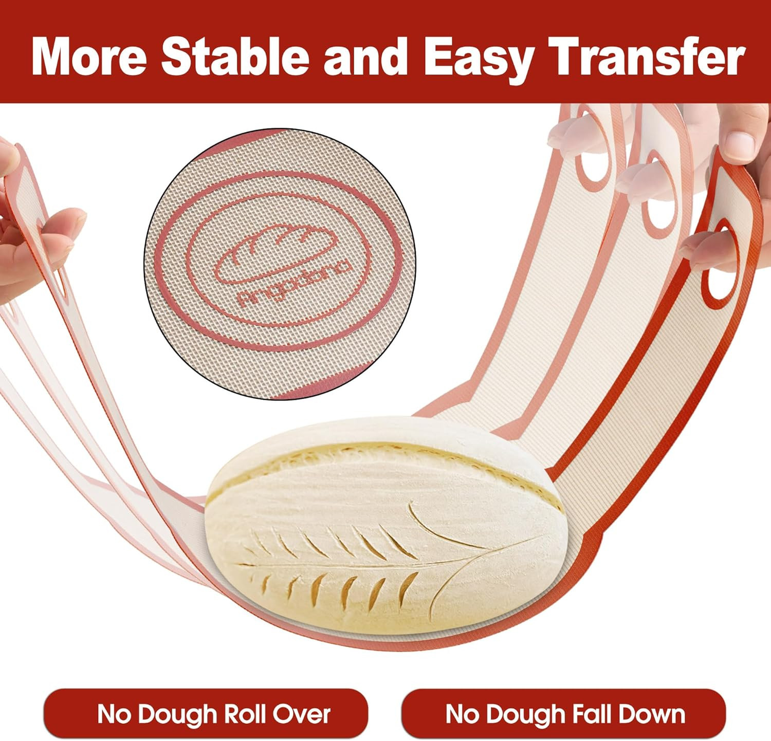 Silicone Bread Sling Oval and Round – Non-Stick & Easy Clean Reusable Oval Si…
