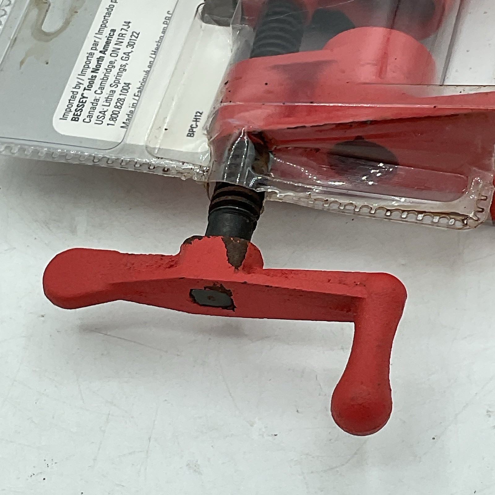 BESSEY BPC-H12 1/2 in Cast Iron Metal Pipe Clamp H Style Red Black Hand Tool