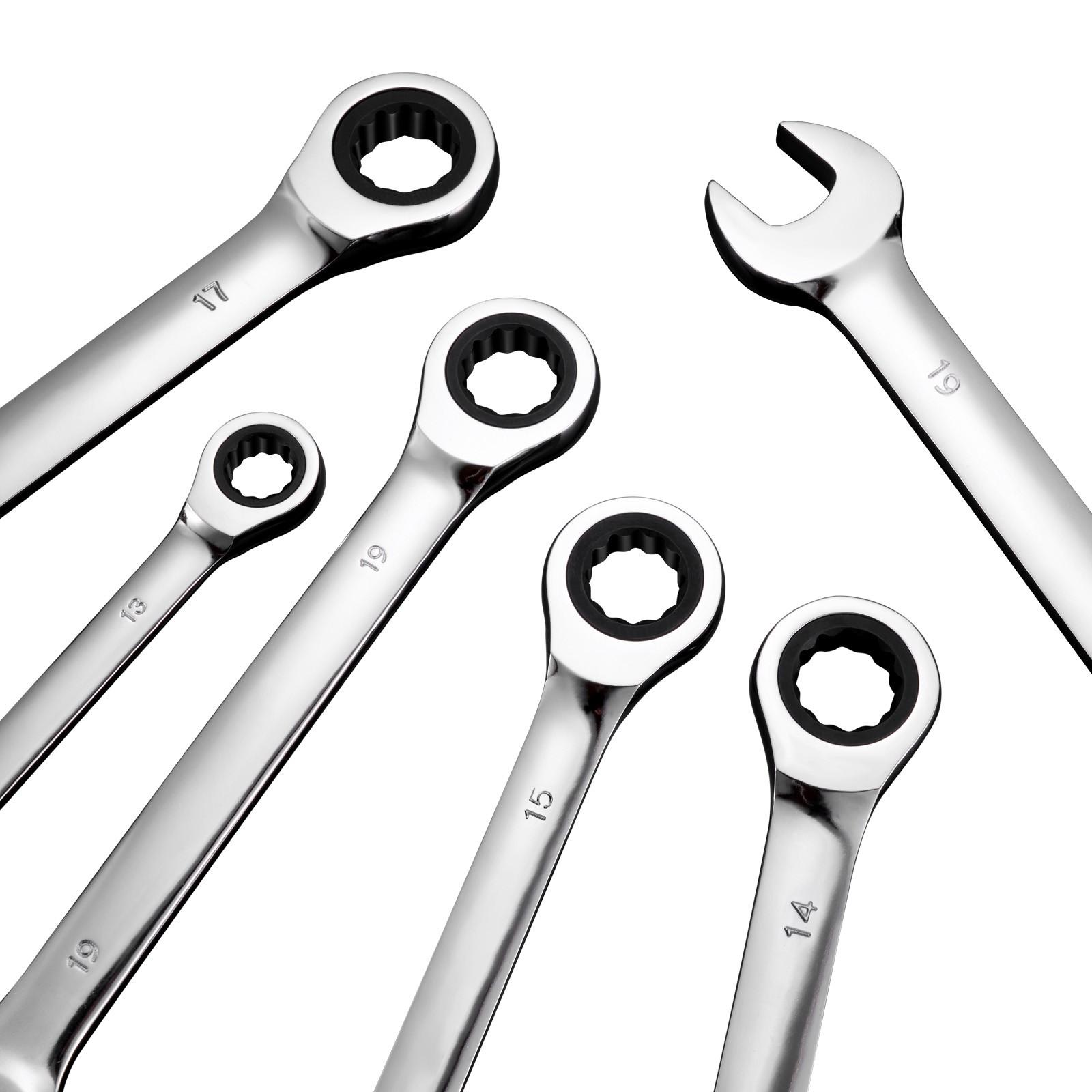 Combination Wrench Set 30 PCS SAE 1/4″ to 1″, Metric 8mm to 24mm Organizer Rack