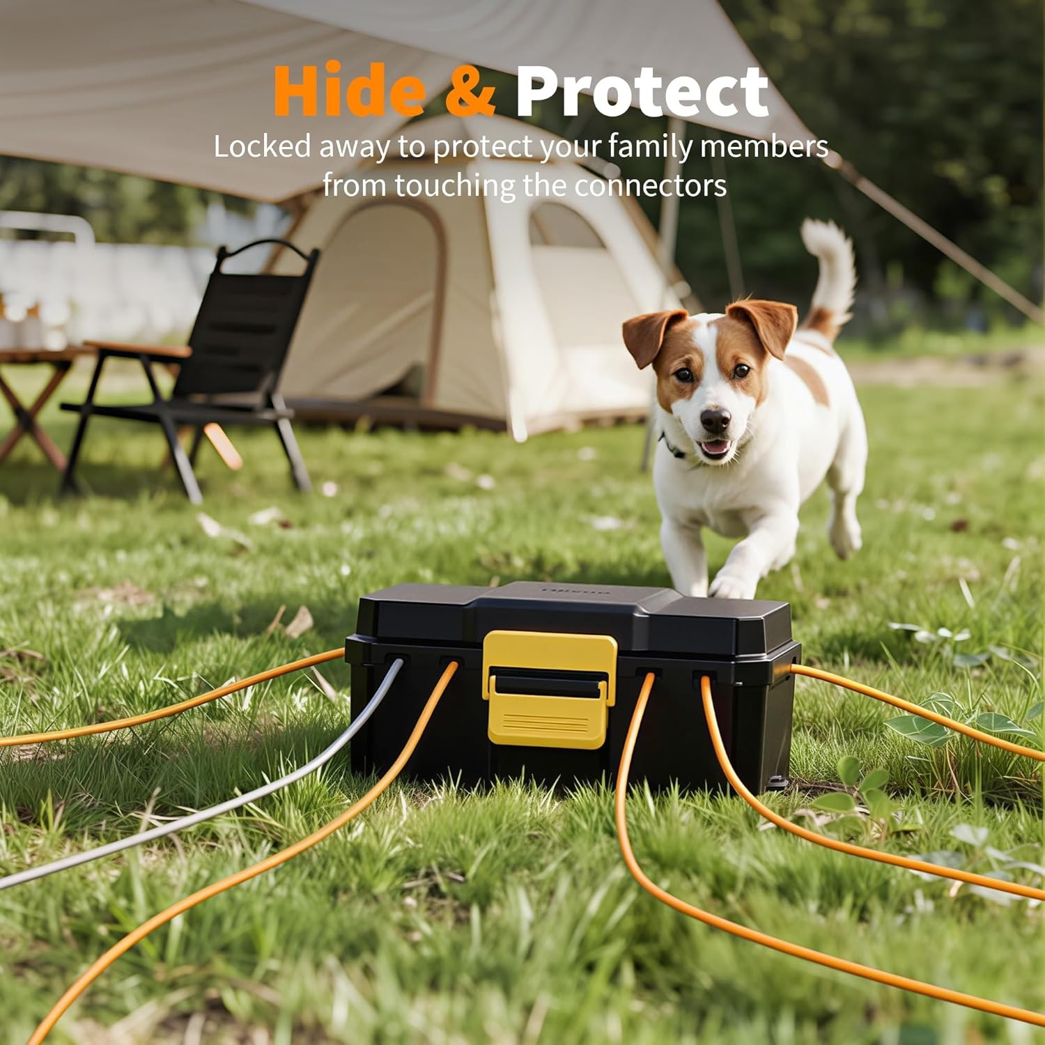 Waterproof Electrical Box Outdoor Extension Cord Cover Large Outdoor Cord Box