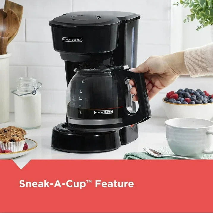 Black & Decker CM0910BKD: 12-Cup Coffee Maker – Black