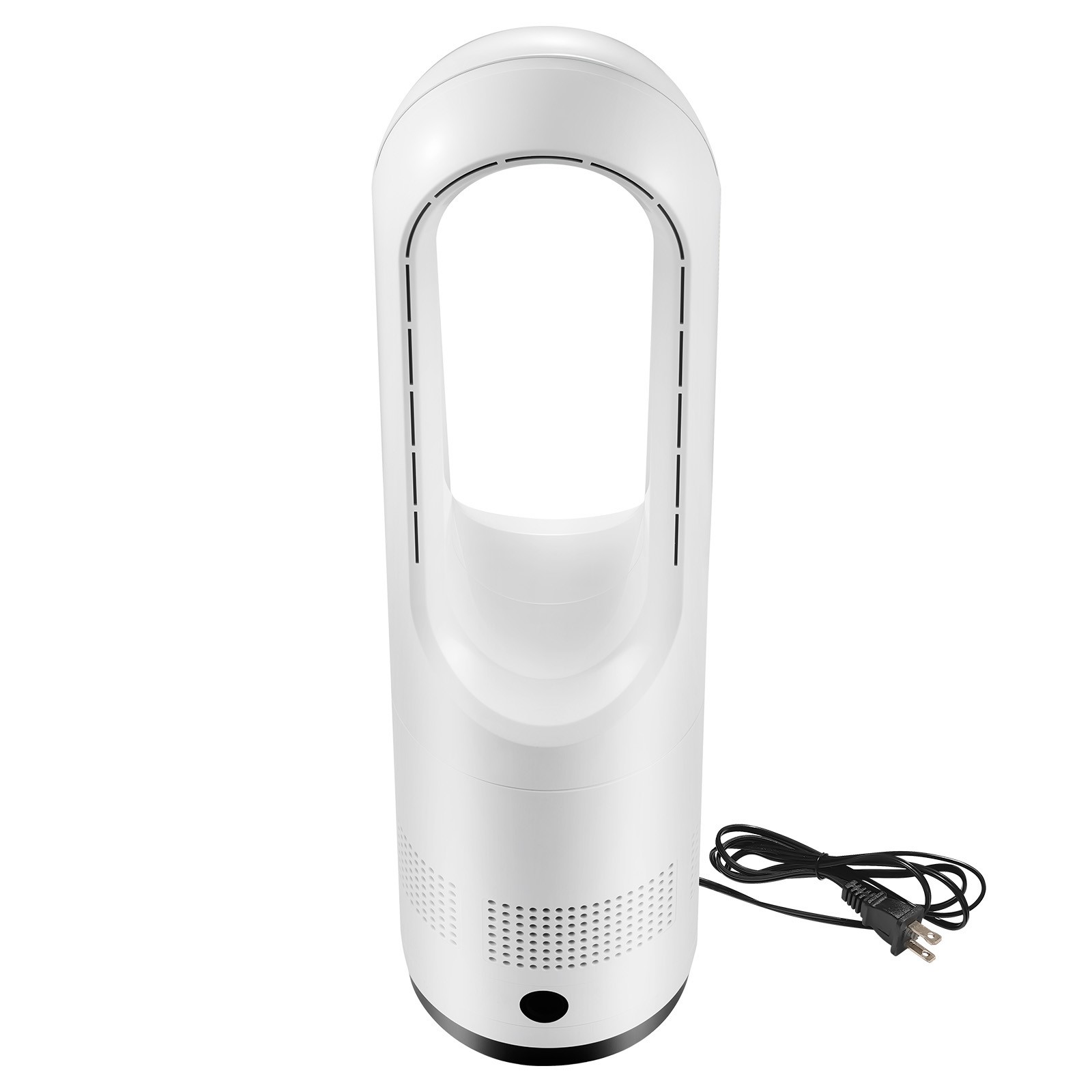 Uimoso Bladeless Tower Fan with Remote, 80° Oscillation, 8 Speeds, White
