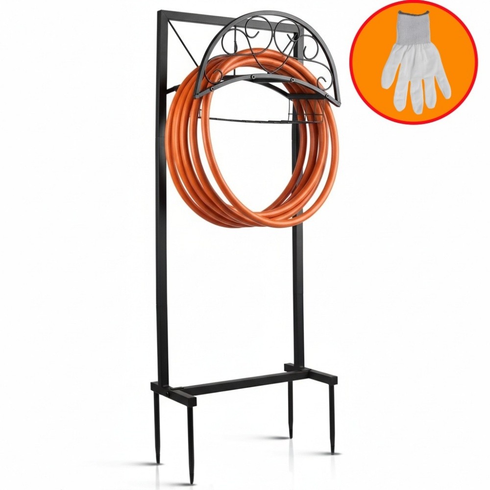 Garden Water Hose Holder 150FT Hose Heavy Duty Hose Storage Stand Rack for Lawn