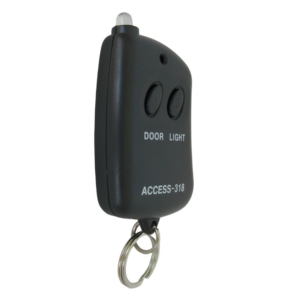 9 Digit Code Mini Remote Control Garage Gate Transmitter Mini Flashlight 318 MHz