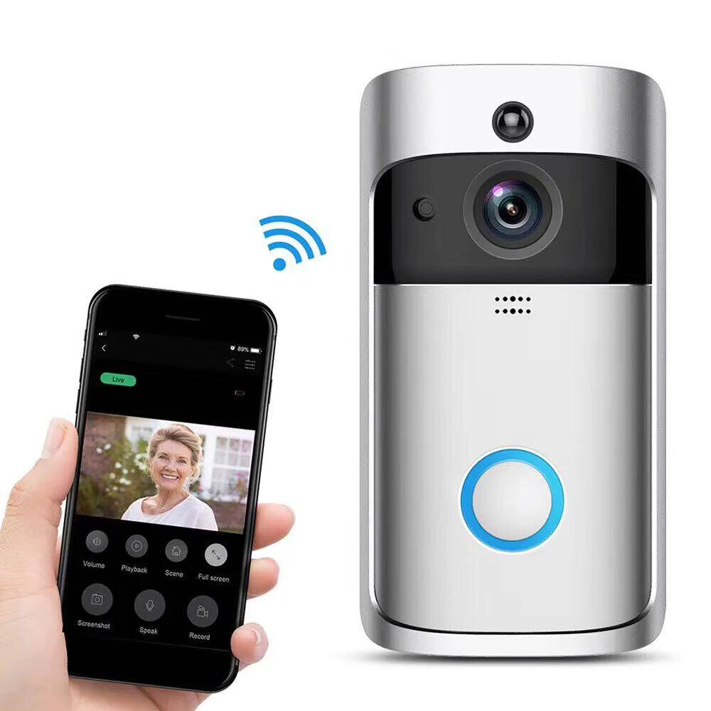 Smart WiFi Video Doorbell Wireless Intercom – Compare to RING – Ships in 24 hrs